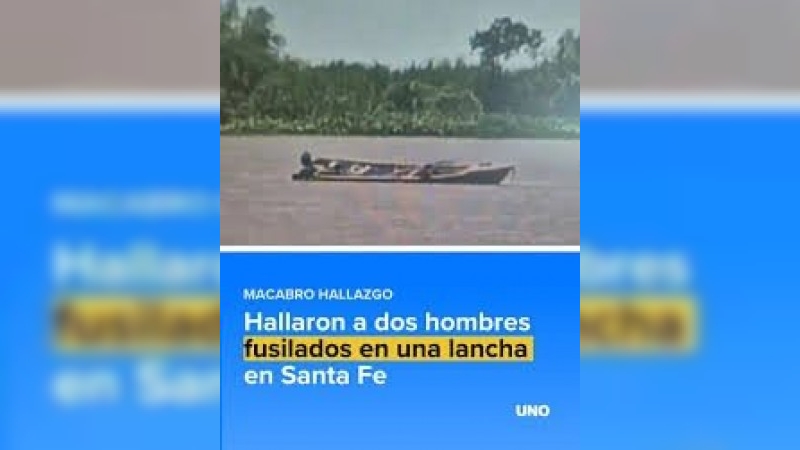 Hallaron una lancha a la deriva en Santa Fe con los cuerpos de dos hombres fusilados y una vaca muerta