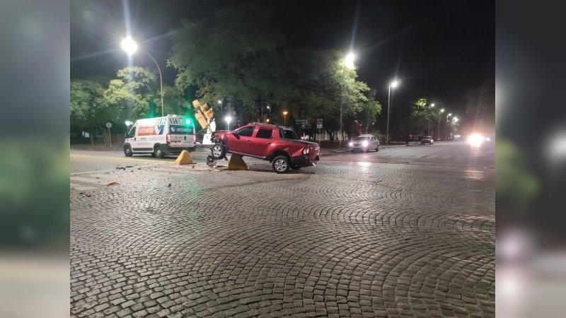 Accidente de tránsito en Bv. 25 de Mayo y Moreno