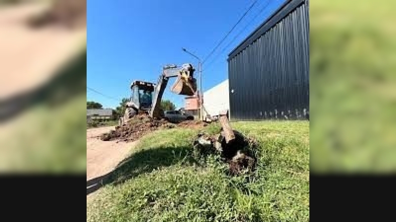 Avanza en Morteros el programa de cordón cuneta solidario