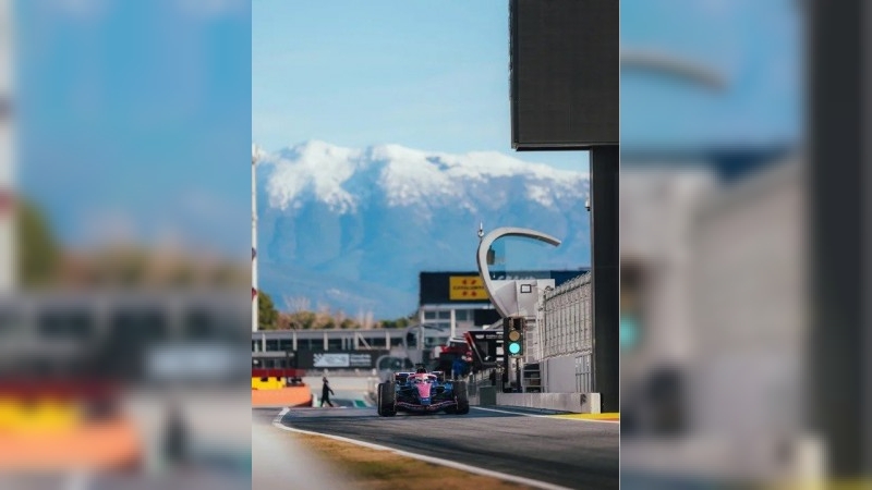 Colapinto cerró un gran día en Barcelona y terminó en el podio del test con Alpine