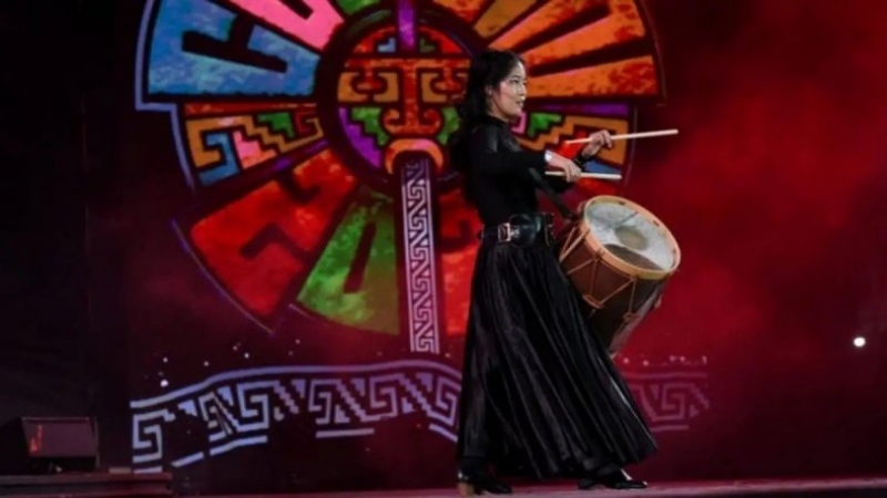La bailarina japonesa Izumi Noda se presentó en la sexta luna de Cosquín