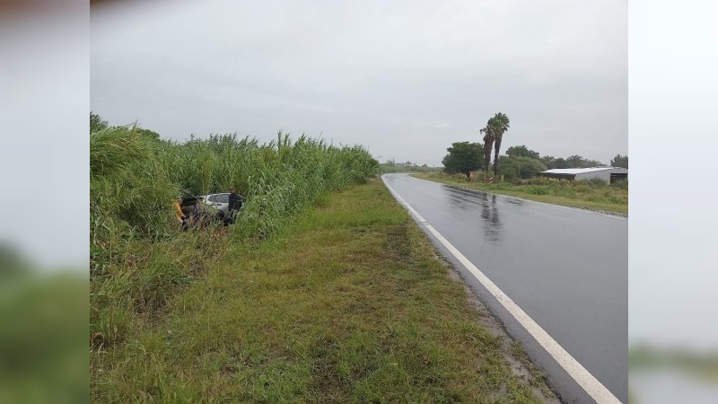 Quebracho Herrado: despiste vehicular sobre la Ruta Nacional 158 sin personas lesionadas