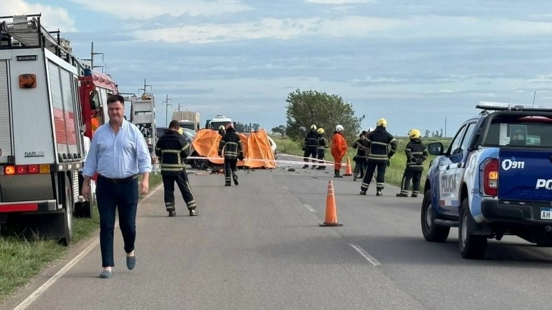 Trágico choque frontal en ruta provincial 3: un fallecido y un herido grave