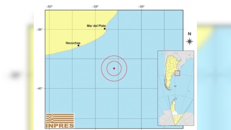 Temblor en Mar del Plata: se registró un sismo 4.9 de magnitud cerca de la costa