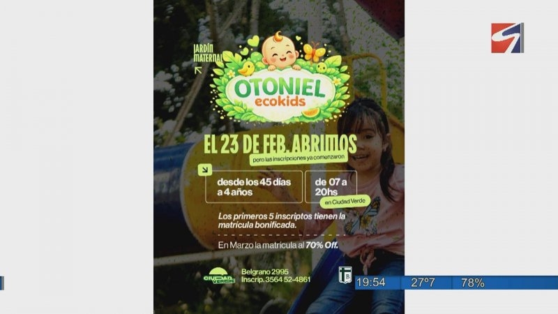 Comenzó el ciclo lectivo del Jardín Maternal Otoniel Ecokids de Ciudad Verde