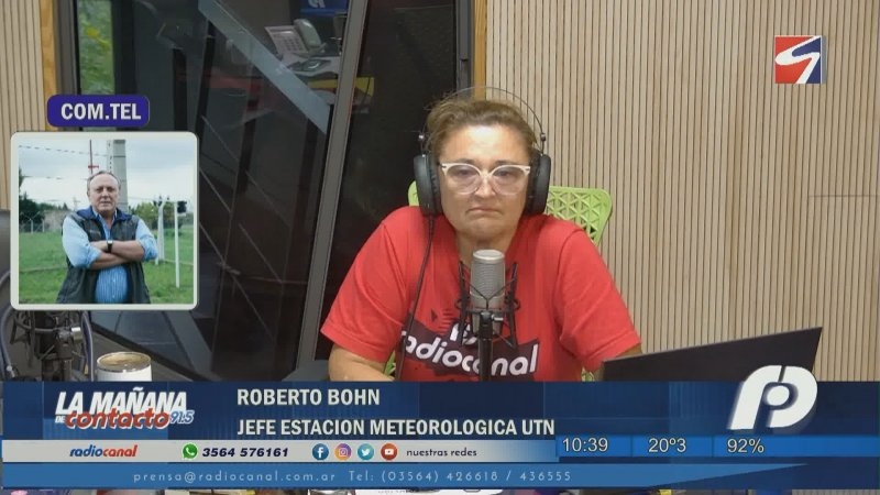 Roberto Bohn anticipó días inestables y temperaturas en ascenso para el fin de semana