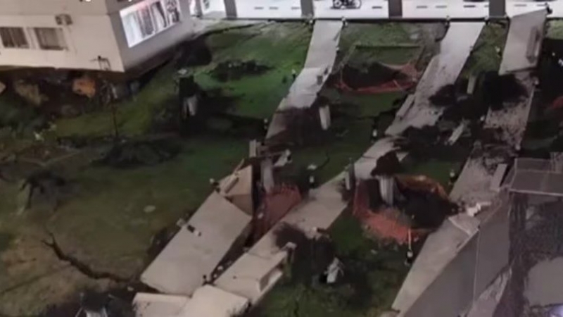 Derrumbe en un complejo de viviendas en Parque Patricios: 300 familias evacuadas