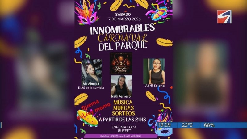 Llega el “Innombrables Carnaval del Parque” con música, murgas y quema del Rey Momo