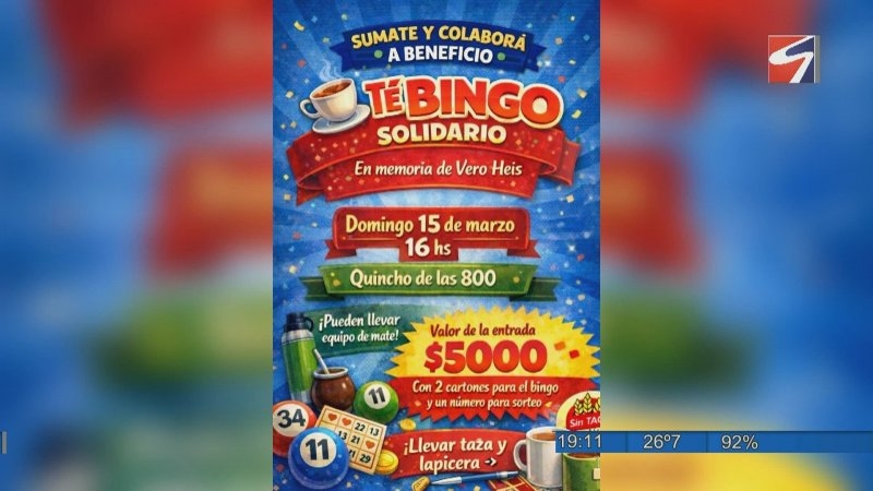 Té Bingo Solidario en memoria de Vero Heis