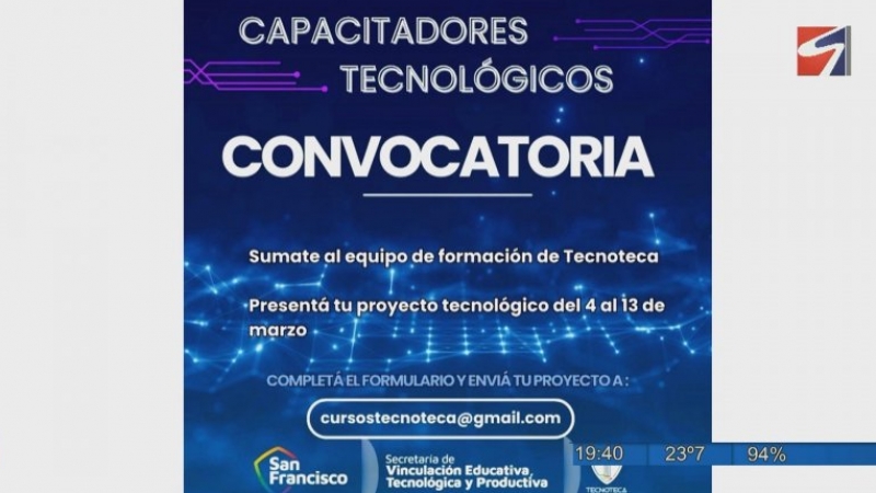 Convocan a capacitadores tecnológicos para sumarse a Tecnoteca