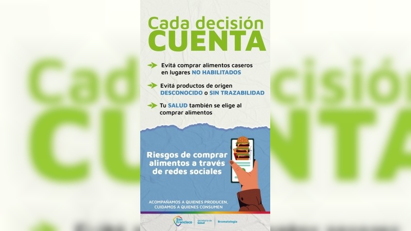 Salud advierte sobre los riesgos de comprar alimentos caseros a través de redes sociales
