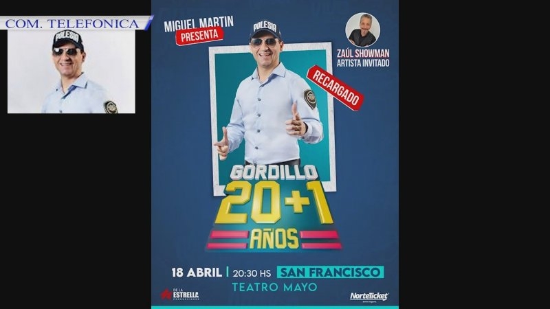 El Oficial Gordillo llega a San Francisco con su show aniversario “20 + 1”