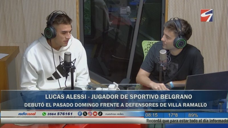 Lucas Alessi debutó en Primera y repasó su formación dentro y fuera de la cancha