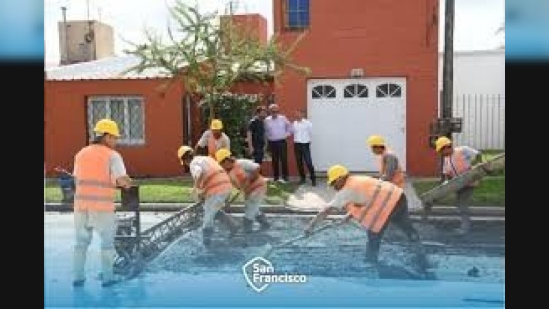 Restricción de tránsito vehicular por obra de pavimentación en barrio Parque