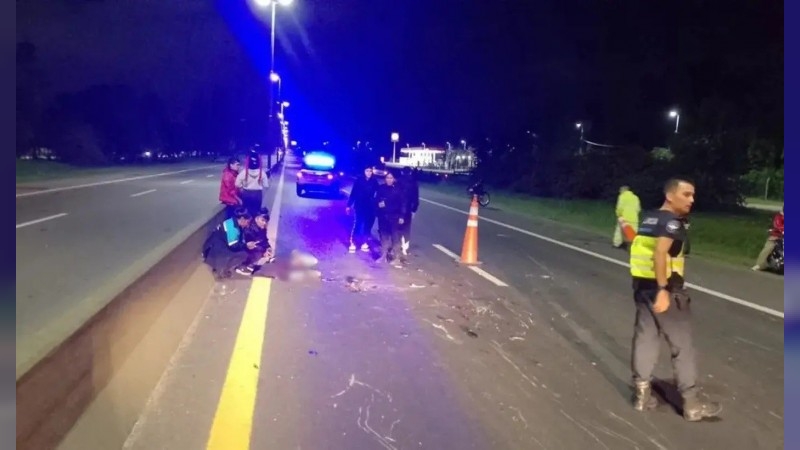 Tragedia en una picada ilegal: iba en moto y grabó su propia muerte
