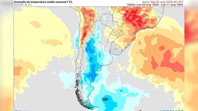 Alerta por ciclogénesis: lluvias intensas, viento fuerte y cambio térmico en Argentina esta semana