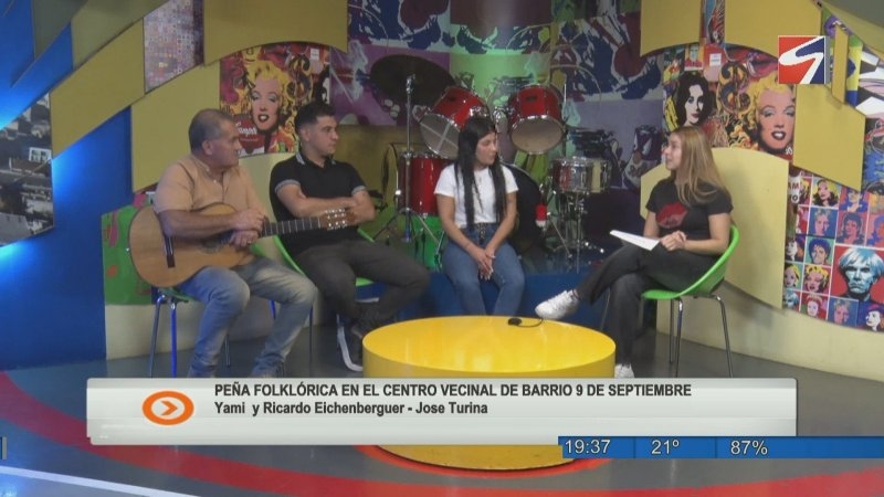 Noche de folklore en barrio 9 de Septiembre con destacados artistas locales