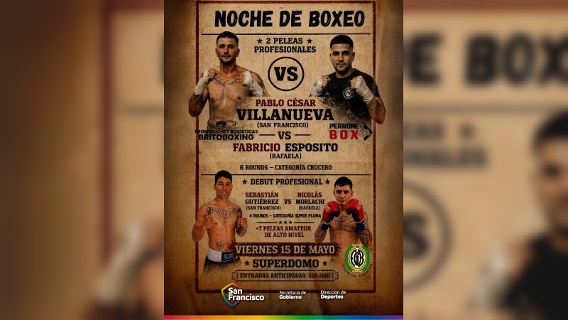 El Superdomo será sede de una velada de boxeo con peleas profesionales y amateur