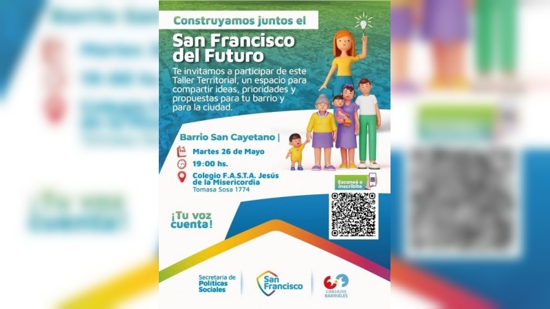 San Francisco del Futuro llega a barrio San Cayetano