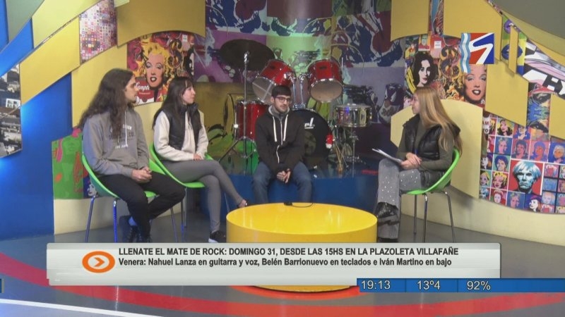 Venera se presentará en una nueva edición del “Llenate el Mate de Rock”