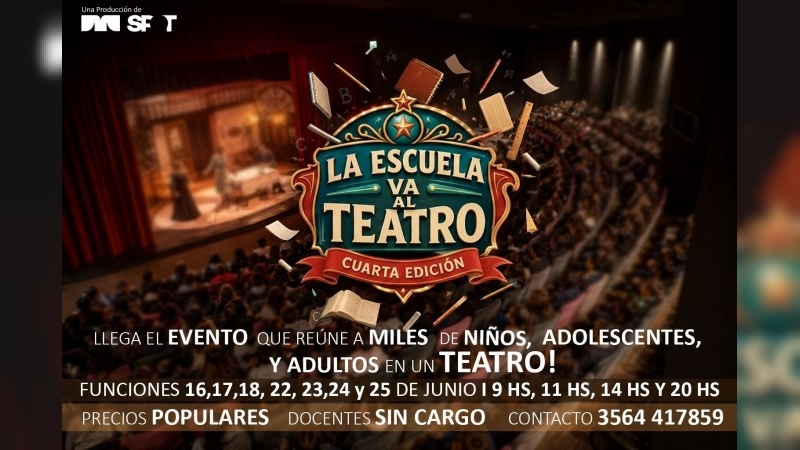 Adrián Vocos regresa  con "La escuela va al teatro" con su cuarta edición: uno de los ciclos culturales y educativos  más esperados del año