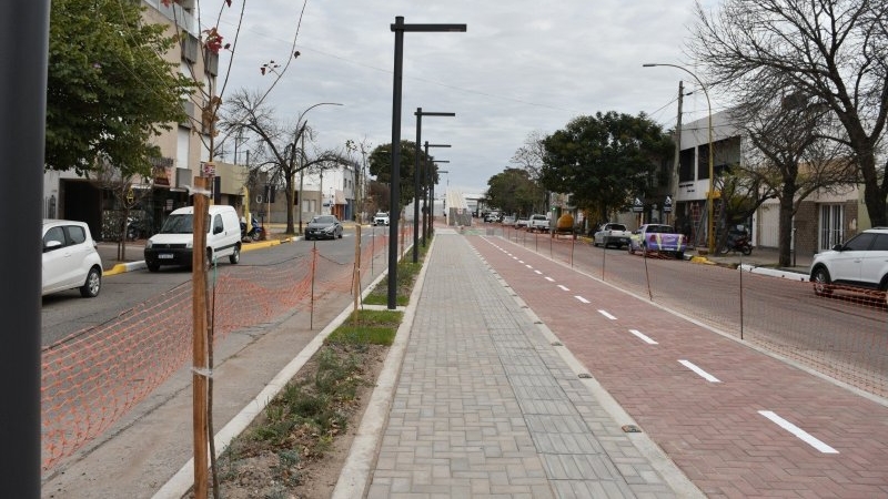 La naturaleza acompaña la renovación del bulevar 9 de Julio