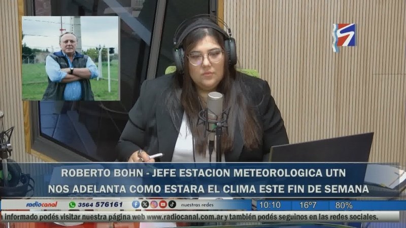 Roberto Bohn anticipa lluvias para el domingo y una fuerte baja de temperatura en la región