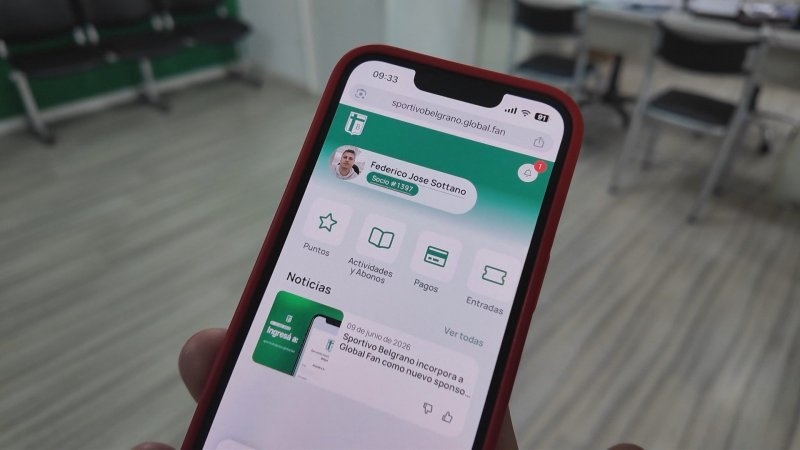 Sportivo Belgrano puso en marcha su nuevo carnet digital para socios