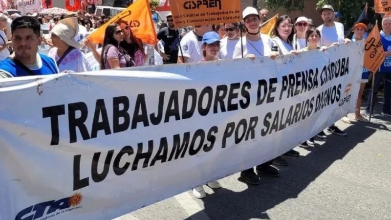Trabajadores de Prensa de C&oacute;rdoba realizan un paro este mi&eacute;rcoles